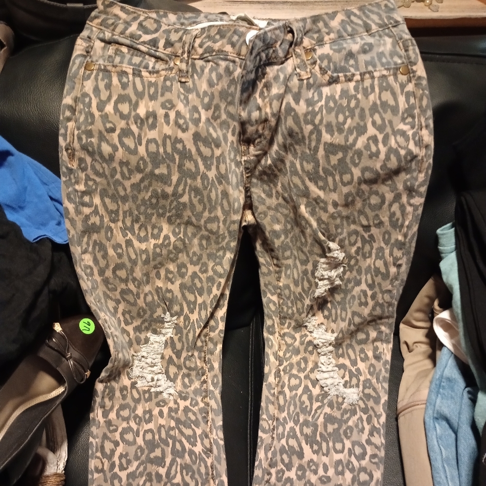 Earls skinny animal print